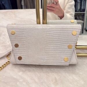 Rare Hammitt White Snakeskin Purse.